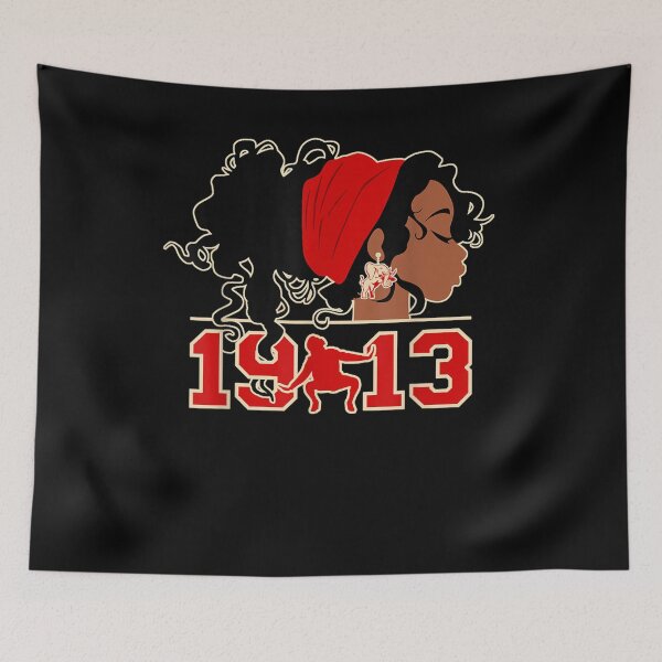 Item preview, Delta 1913 Afro Natural Hair Sigma Theta Hand Sign Elephant designed and sold by vivanbess.