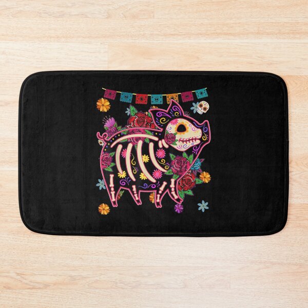 Item preview, Sugar Skull Mexican Pig Bone Halloween Day Of The Dead designed and sold by vivanbess.
