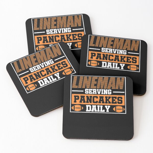 Item preview, Pancake Lineman Serving Pancakes Lineman designed and sold by vivanbess.