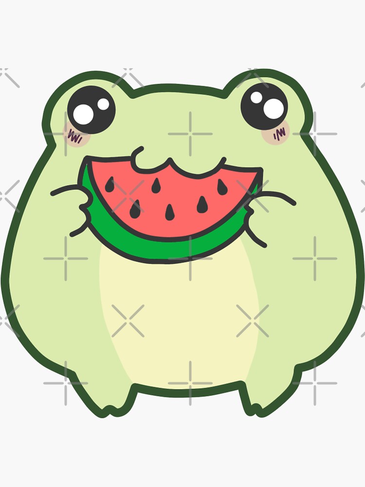 Frog Sticker - Two Little Fruits