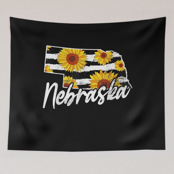 Item preview, Nebraska Sunflower Leopard State Map designed and sold by nancyholly.