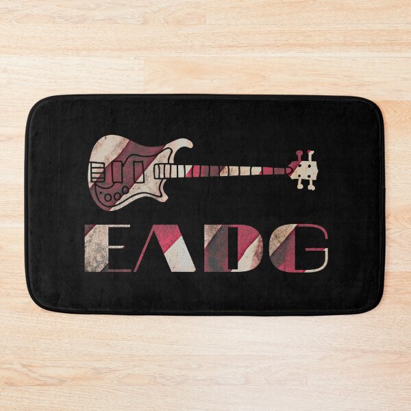 Aperçu de l'œuvre Cool Electric Bass EADG Guitar Rock Music Player Gift créée et vendue par biwdrawing.