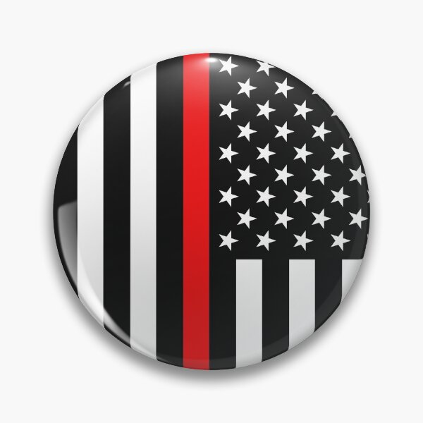 Item preview, Black  American flag with red stripe- American flag- fire department flag-firefighter designed and sold by Rajpramanik.