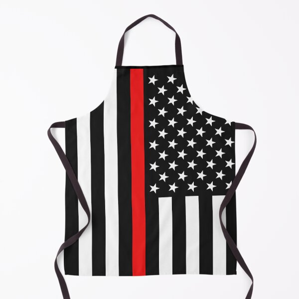 Item preview, Black  American flag with red stripe- American flag- fire department flag-firefighter designed and sold by Rajpramanik.