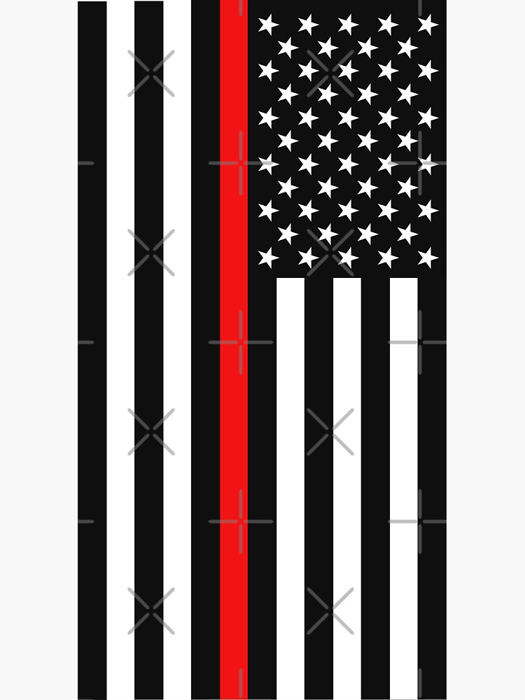 Black american flag with deals red stripe