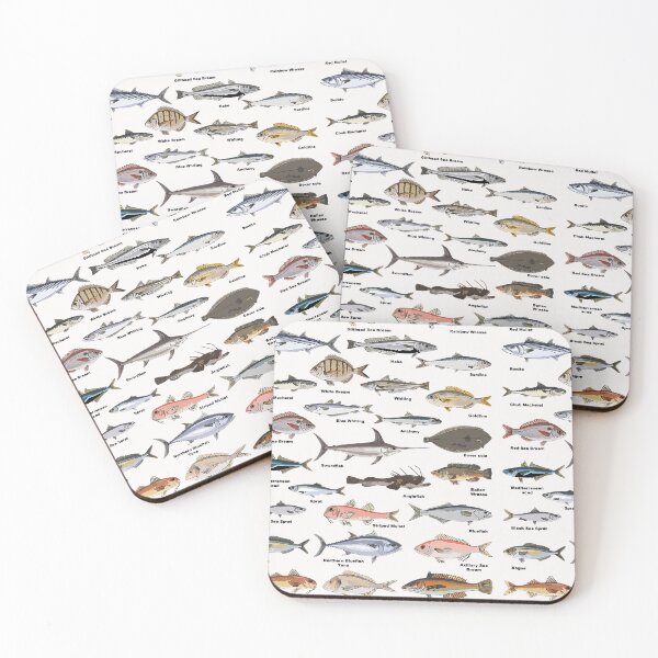 Item preview, Vintage Fish Identification Chart Fishing  designed and sold by SuzyTanner.