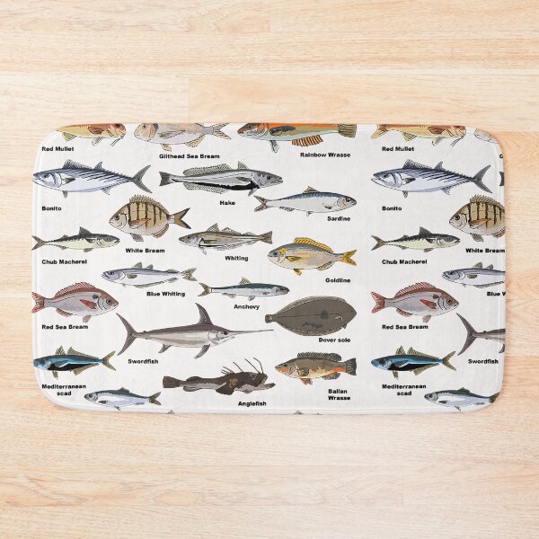 Item preview, Vintage Fish Identification Chart Fishing  designed and sold by SuzyTanner.