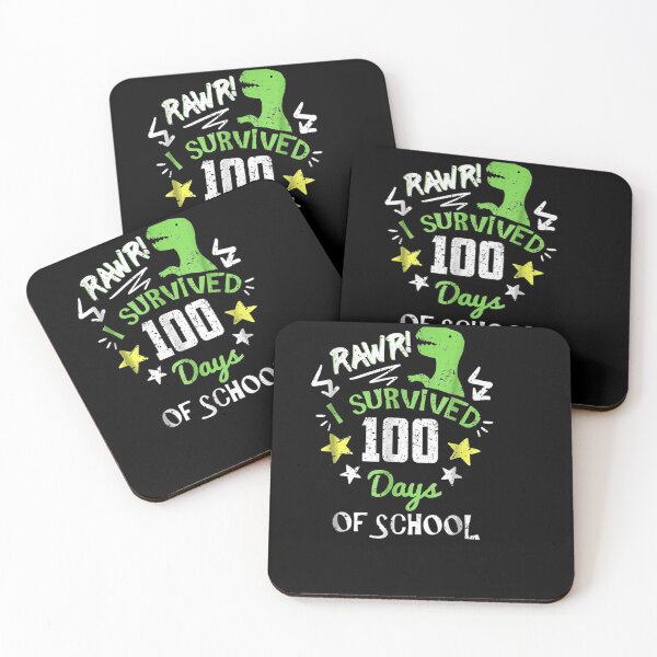 Item preview, Rawr I Survived 100 Days Of School T Rex Dinosaur designed and sold by vivanbess.