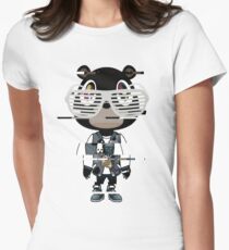 Kanye west graduation bear- Distorted Women's Fitted T-Shirt