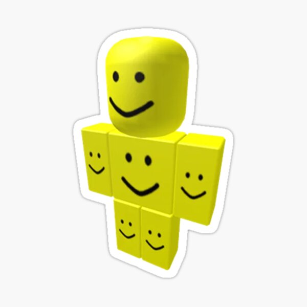 Noob Roblox Yellow Stickers Redbubble