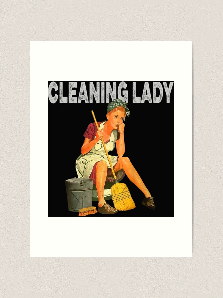 Custom Funny Cleaning Lady Housekeeping Gift For Housekeeper Women T Shirt  Sticker By Cm-arts - Artistshot