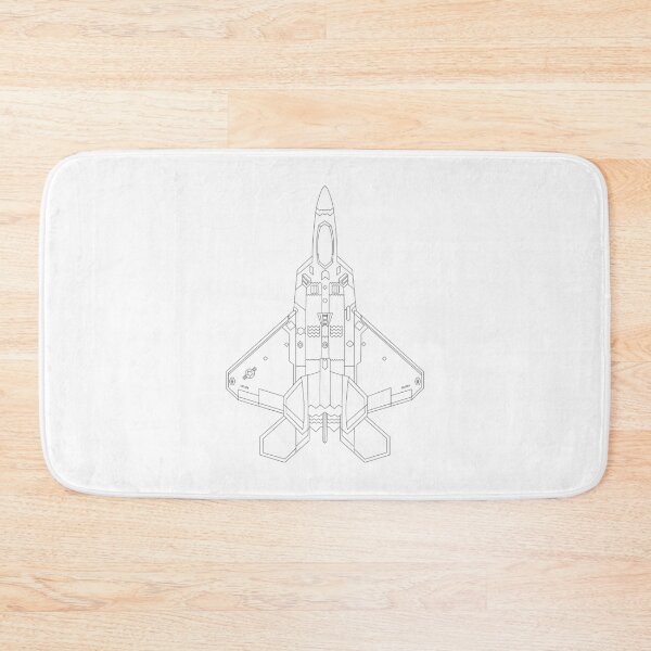 Item preview, Lockheed Martin F-22 Raptor Blueprint Black designed and sold by VAFS.