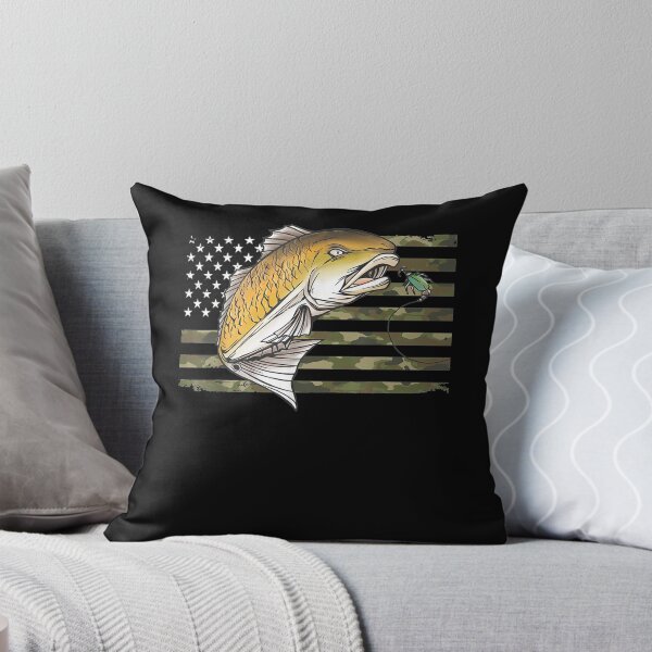 Item preview, Redfish Camo Us American Flag Fish Camouflage Hook Fis designed and sold by nancyholly.