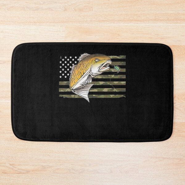 Item preview, Redfish Camo Us American Flag Fish Camouflage Hook Fis designed and sold by nancyholly.