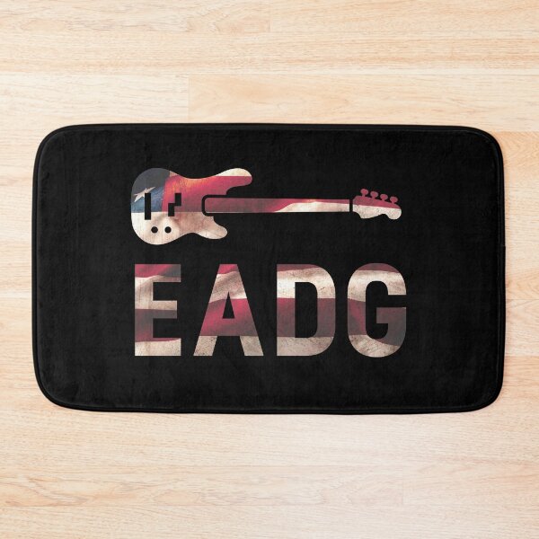 Aperçu de l'œuvre Cool Electric Bass EADG Guitar Rock Music Player Gift créée et vendue par biwdrawing.