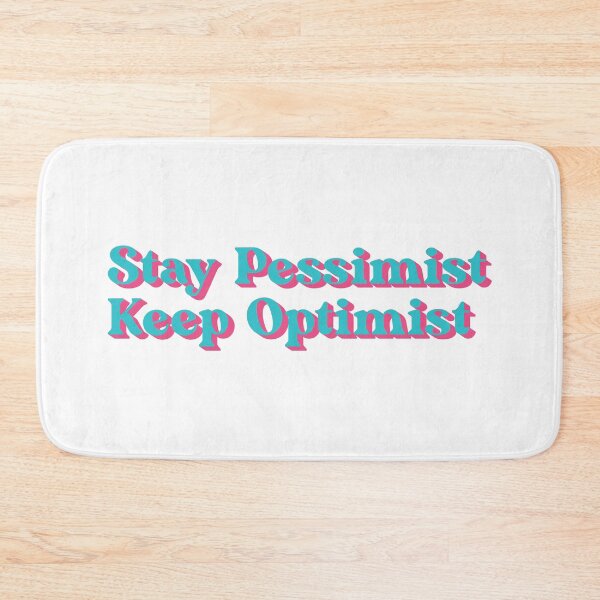 Item preview, Stay Pesimist Keep Optimist Blue Pink Pastel designed and sold by heyitsIrish.