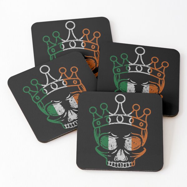 Item preview, Irish flag skull designed and sold by 1DaisyChainLane.