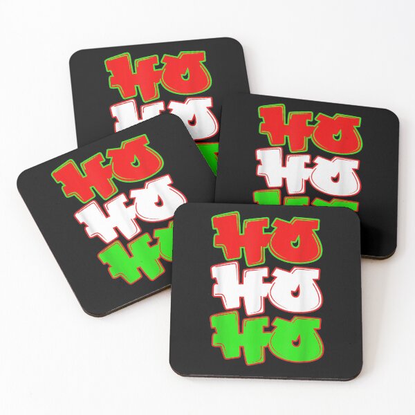 Item preview, Ho Ho Ho Graffiti Style Christmas Holiday Red Green designed and sold by vivanbess.