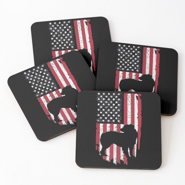 Item preview, Australian Shepherd Dog Mom Dad 4th Of July Usa Flag designed and sold by nancyholly.