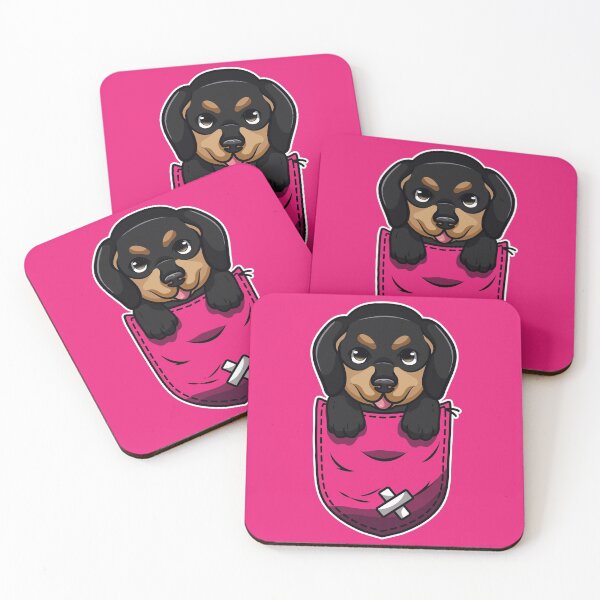Item preview, Dog in Pink Red Pocket designed and sold by MHabeeb.