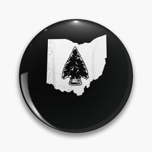 Item preview, Arrowhead Hunter Ohio Map Art Hunting Arrow Head Gifts designed and sold by vivanbess.