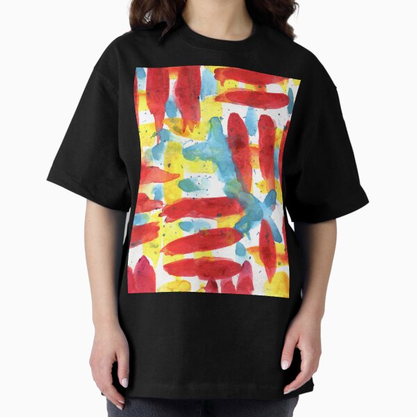 geometry  abstraction doodles  zigzags lines Oversized T-Shirt