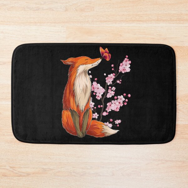 Item preview, Japanese Fox Cherry blossom Flower sakura trees Kawaii designed and sold by DavidAlun.