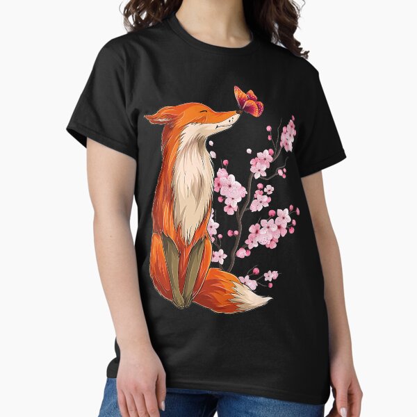 Item preview, Japanese Fox Cherry blossom Flower sakura trees Kawaii designed and sold by DavidAlun.
