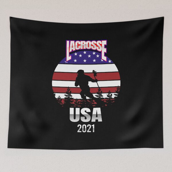 Item preview, Lacrosse USA American Flag designed and sold by DsignTByMason.