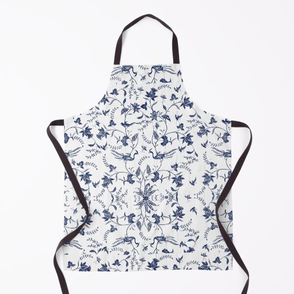 Item preview, Royal blue floral peacock pattern designed and sold by Ila Mandlik.