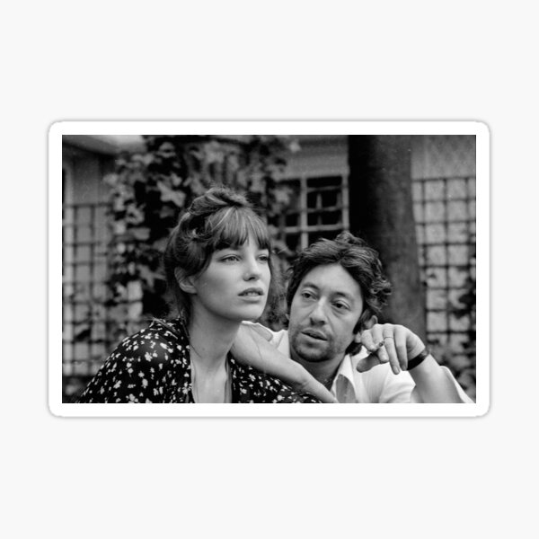 Gainsbourg Birkin Sticker