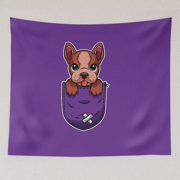Item preview, Dog in Purple Pocket designed and sold by MHabeeb.