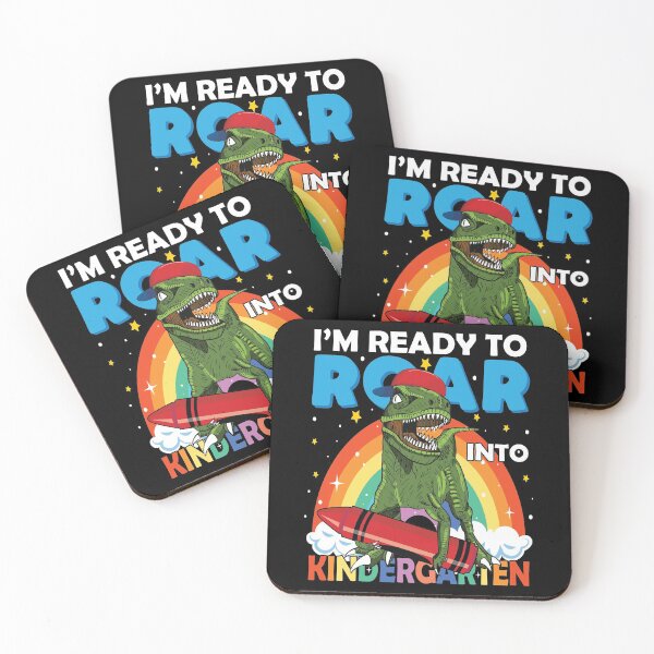 Item preview, I'm Ready To Roar Into Kindergarten | Funny Dinosaur Back To School designed and sold by GravitiTees.