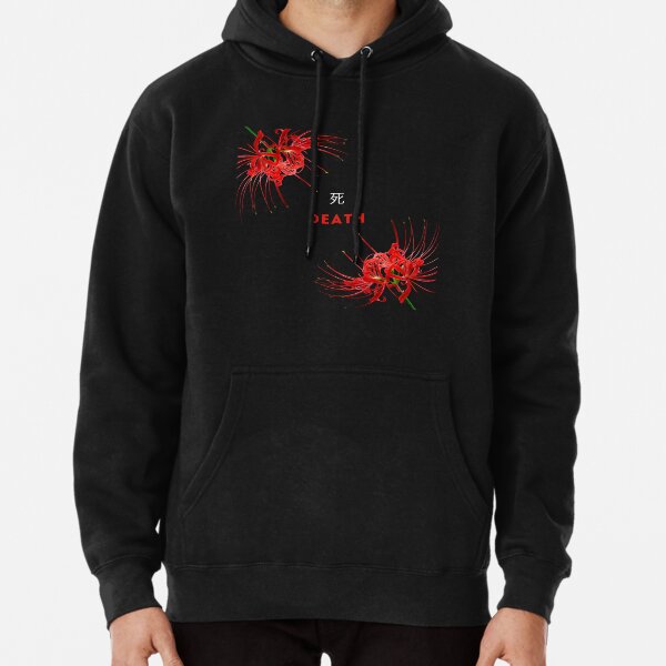 Black hoodie with outlet red writing