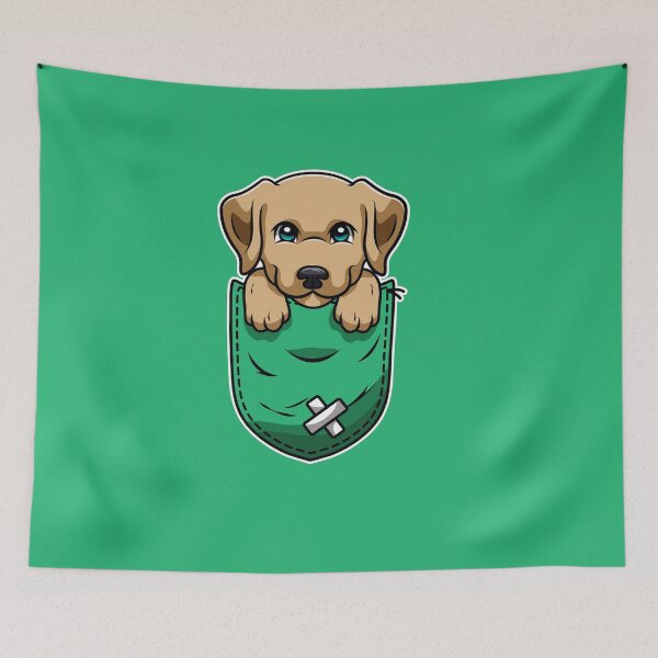 Item preview, Dog in Green Pocket designed and sold by MHabeeb.