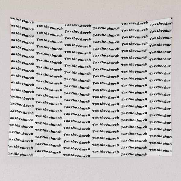 Item preview, Tax the Church Sticker | anarchy gothic alternative emo liberal leftist 70's style type design typographic designed and sold by gothicmom.