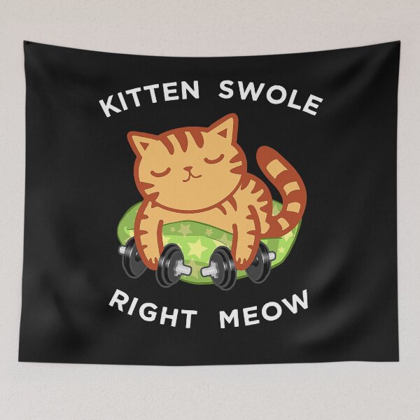 Item preview, Funny Lifting Right Meow Cat, Workout Gym Kitty designed and sold by ZacharyMarcus.