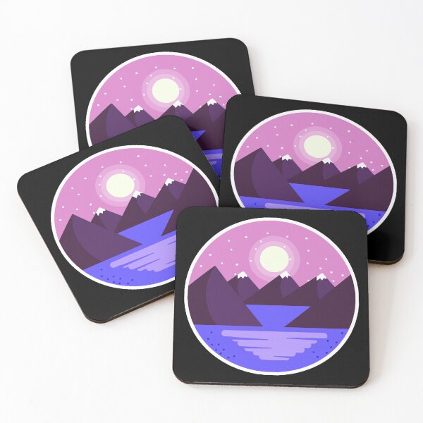 Item preview, Landscape Night with Lake designed and sold by DMJPRINT.
