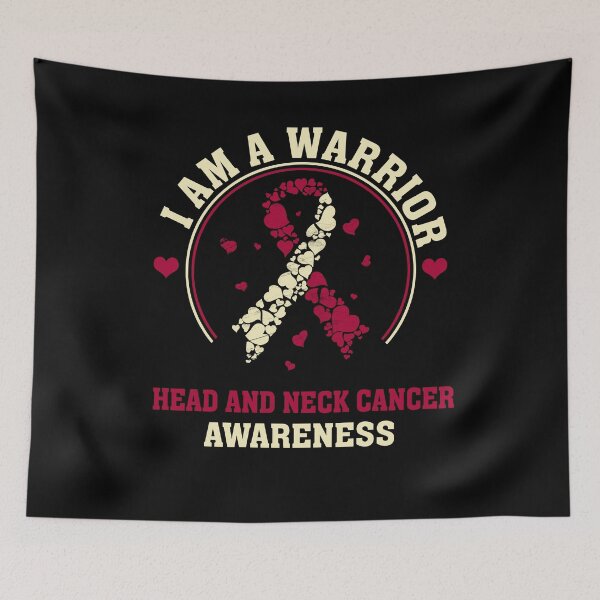 Item preview, I'm a Head and Neck Cancer Warrior, Head and Neck Cancer Awareness Gift for Head and Neck Cancer Warrior Survivor, Red and White Ribbon Gift designed and sold by CapitalDesignss.