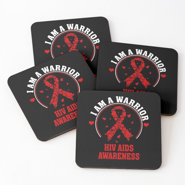 Item preview, I'm a HIV AIDS Warrior, HIV AIDS Awareness Gift for HIV AIDS Warrior Survivor, Red Ribbon Gift designed and sold by CapitalDesignss.