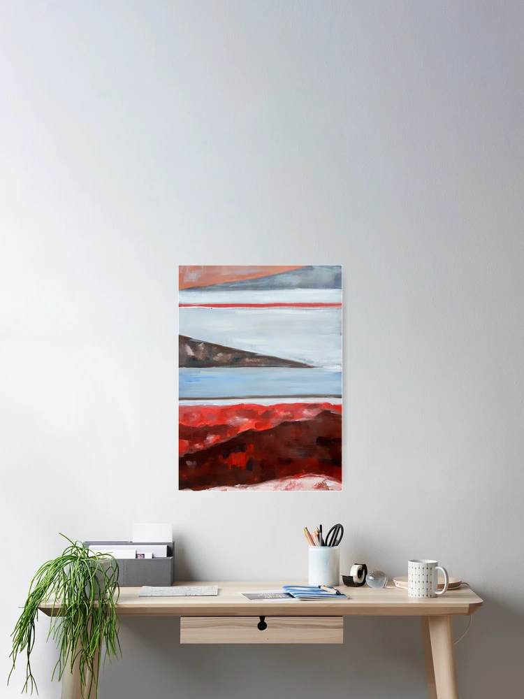 Thumbnail 2 of 3, Poster, Abstract Lake designed and sold by Christel Roelandt.
