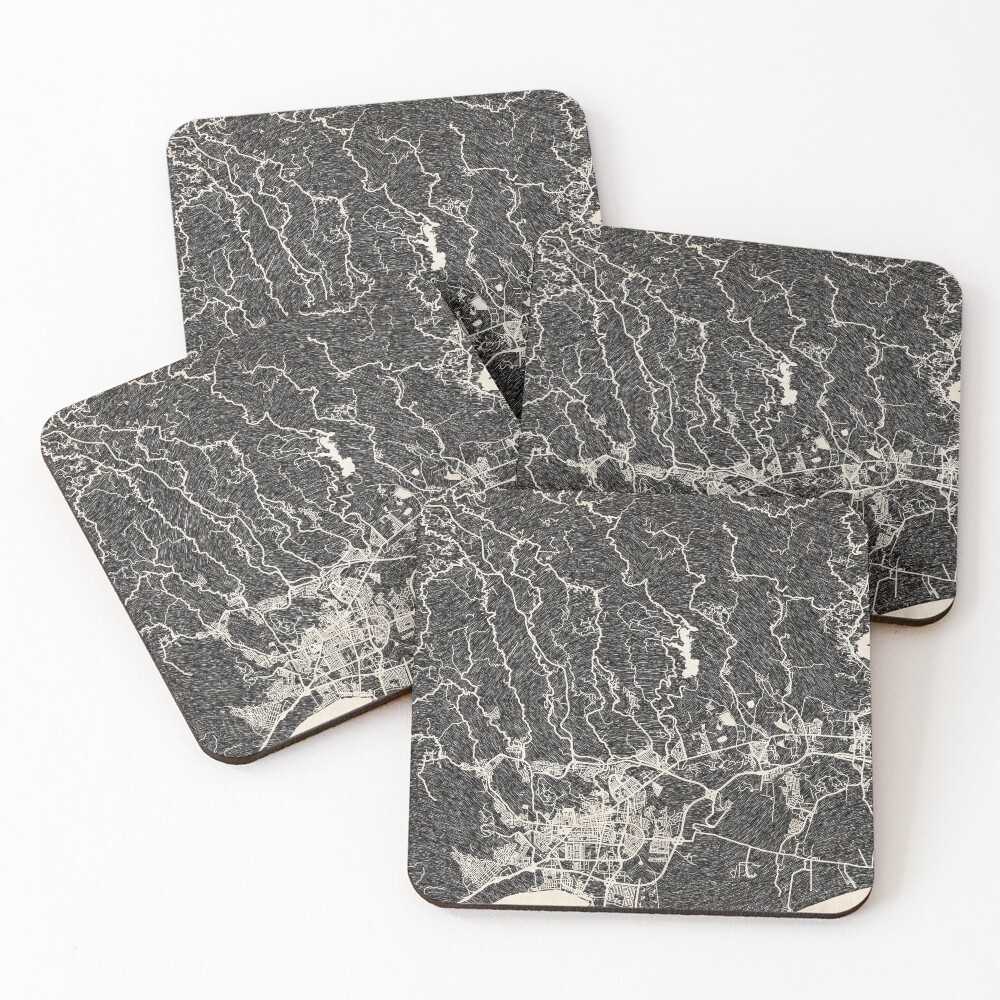 Item preview, Coasters (Set of 4) designed and sold by InkMaps.