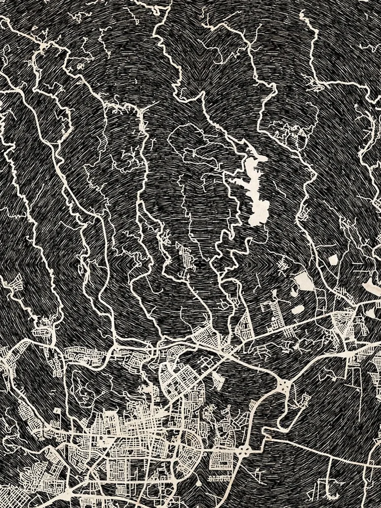 Thumbnail 5 of 5, iPhone Case, Ponce map Puerto Rico Ink lines designed and sold by InkMaps.