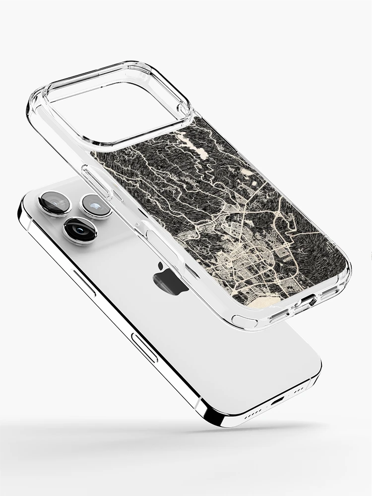 Thumbnail 2 of 5, iPhone Case, Ponce map Puerto Rico Ink lines designed and sold by InkMaps.