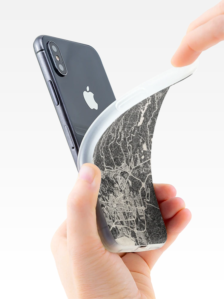 Thumbnail 4 of 5, iPhone Case, Ponce map Puerto Rico Ink lines designed and sold by InkMaps.