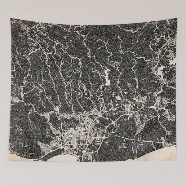 Item preview, Ponce map Puerto Rico Ink lines designed and sold by InkMaps.