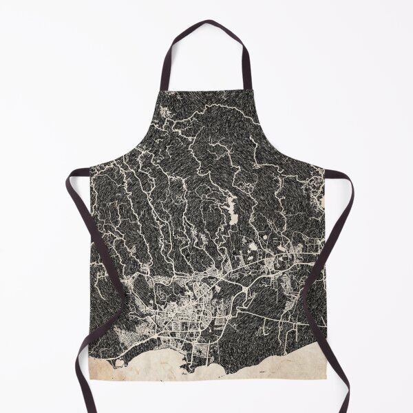 Item preview, Ponce map Puerto Rico Ink lines 2 designed and sold by InkMaps.
