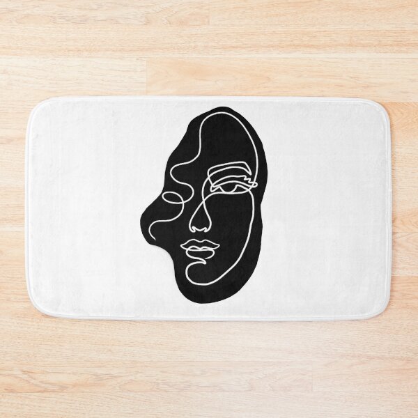 Item preview, One line face art black designed and sold by Mywaytothehigh.