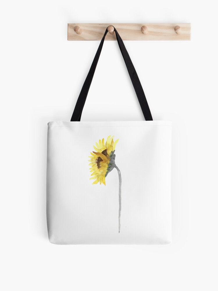 Bolsa de tela «Dibujo de la imagen de girasol Pared de la pared de color  gris amarillo» de asiaszmerdt | Redbubble