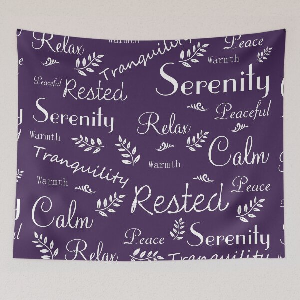 Item preview, Serenity, Relaxation and Mindfulness in Deep Amethyst designed and sold by OByD.